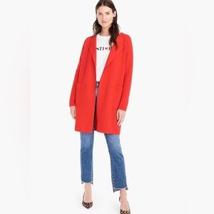 J. Crew Juliette collarless sweater-blazer